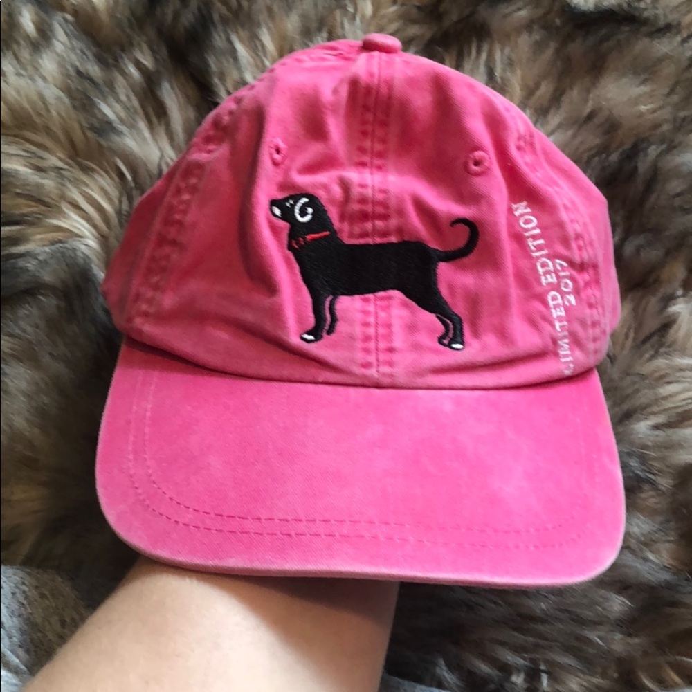 Black dog brand pink ball cap